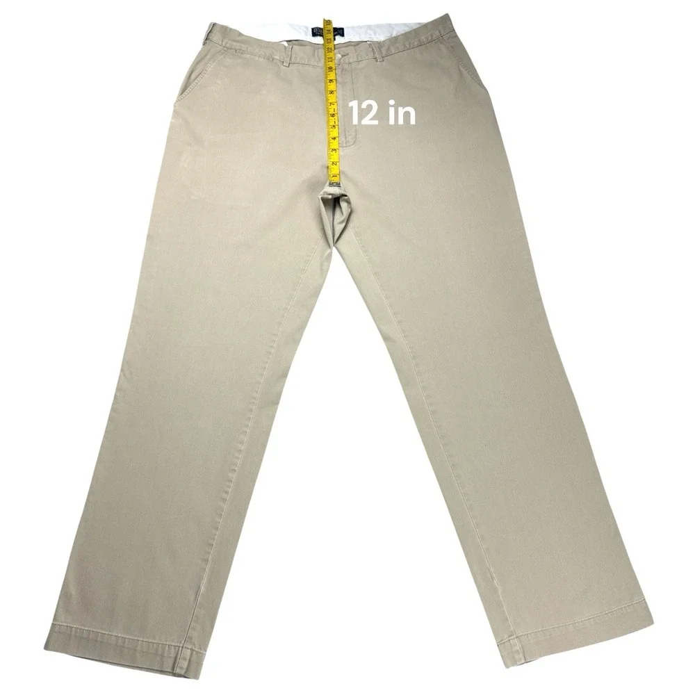 Polo Ralph‎ Lauren Men's Classic Chino Pants 100% Cotton Khaki 38/34